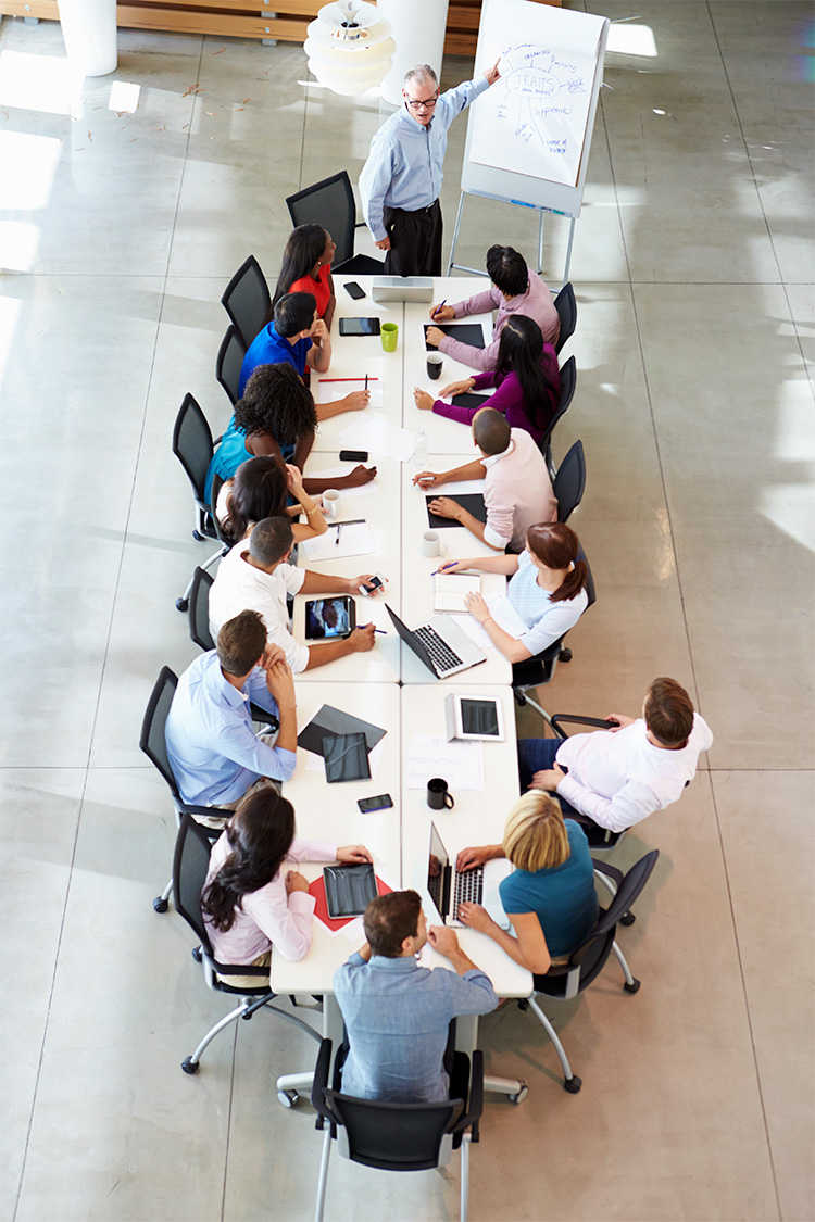 Lawyer for General Counsel Joins a Client's Company Meeting Ensuring They Stay Informed
