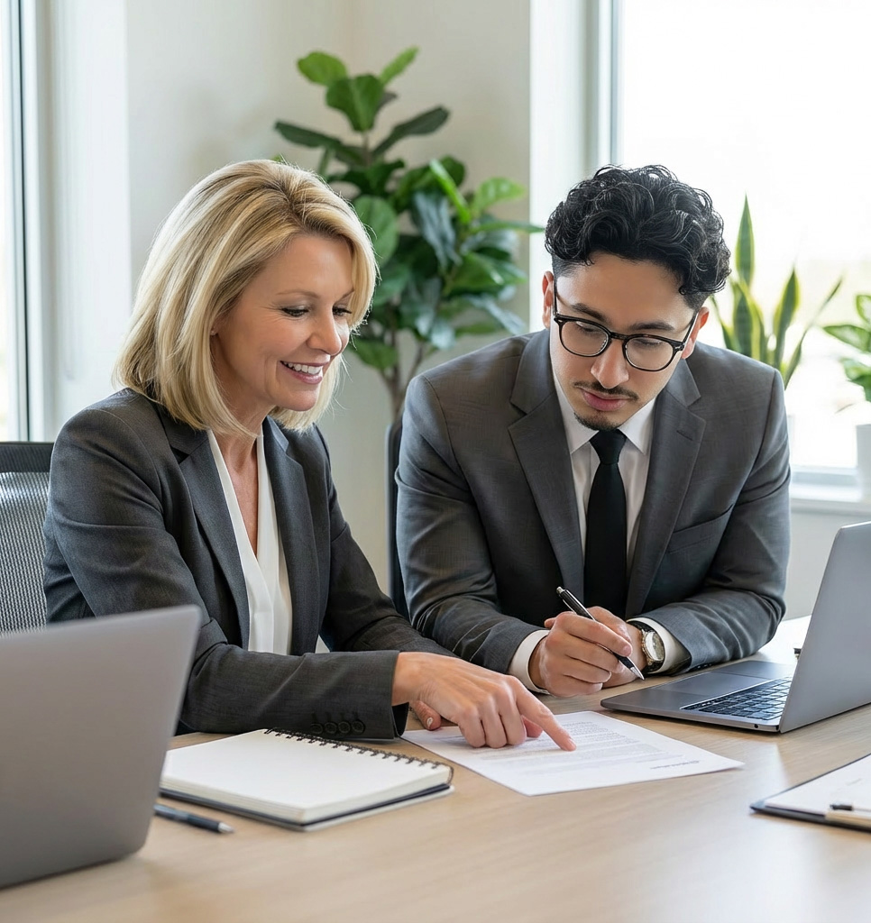 Lawyers at Law Laguna Meet to Discuss Corporate Counsel Details for Client